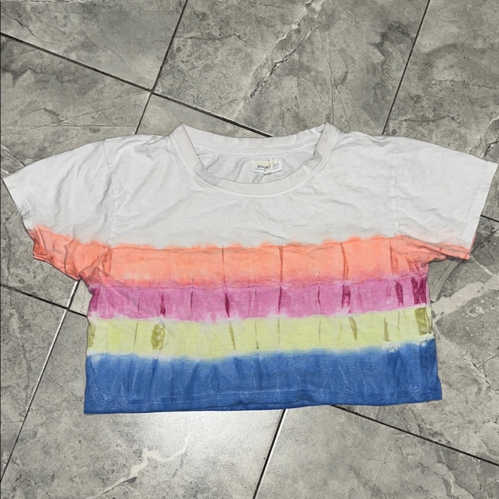 Bloom Pop Tie-Dye Cropped Tee